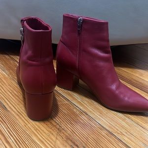 Marc Fisher wine booties